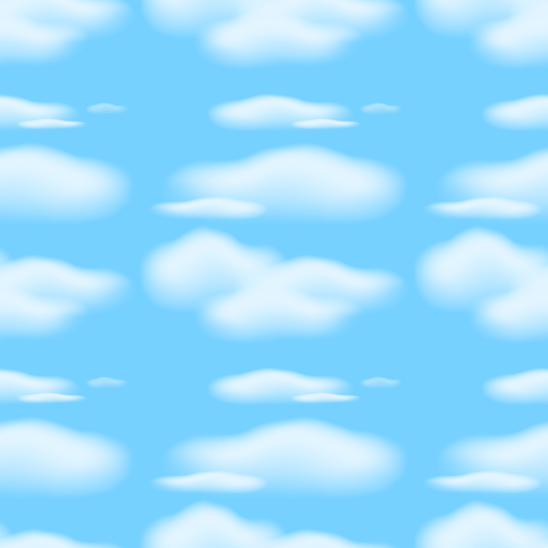 Seamless background with clouds in blue sky